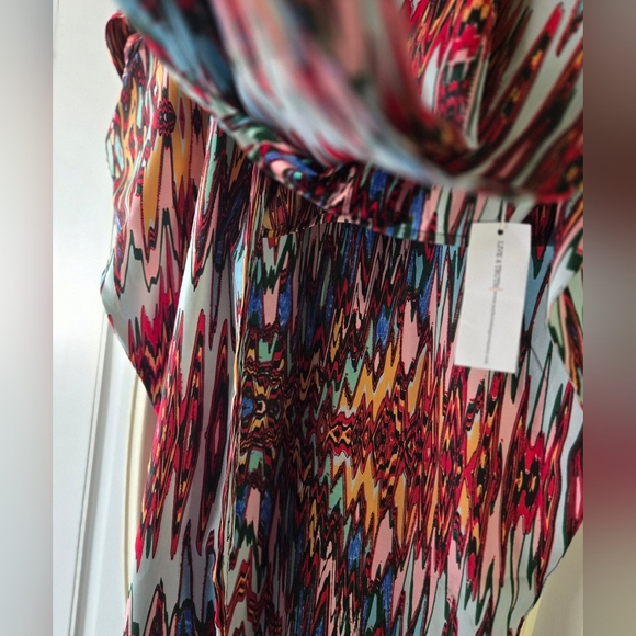 NWT Live 4 Truth Colorful Patterned Plus Kaftan Statement Top - Size 1X - Picture 6 of 8